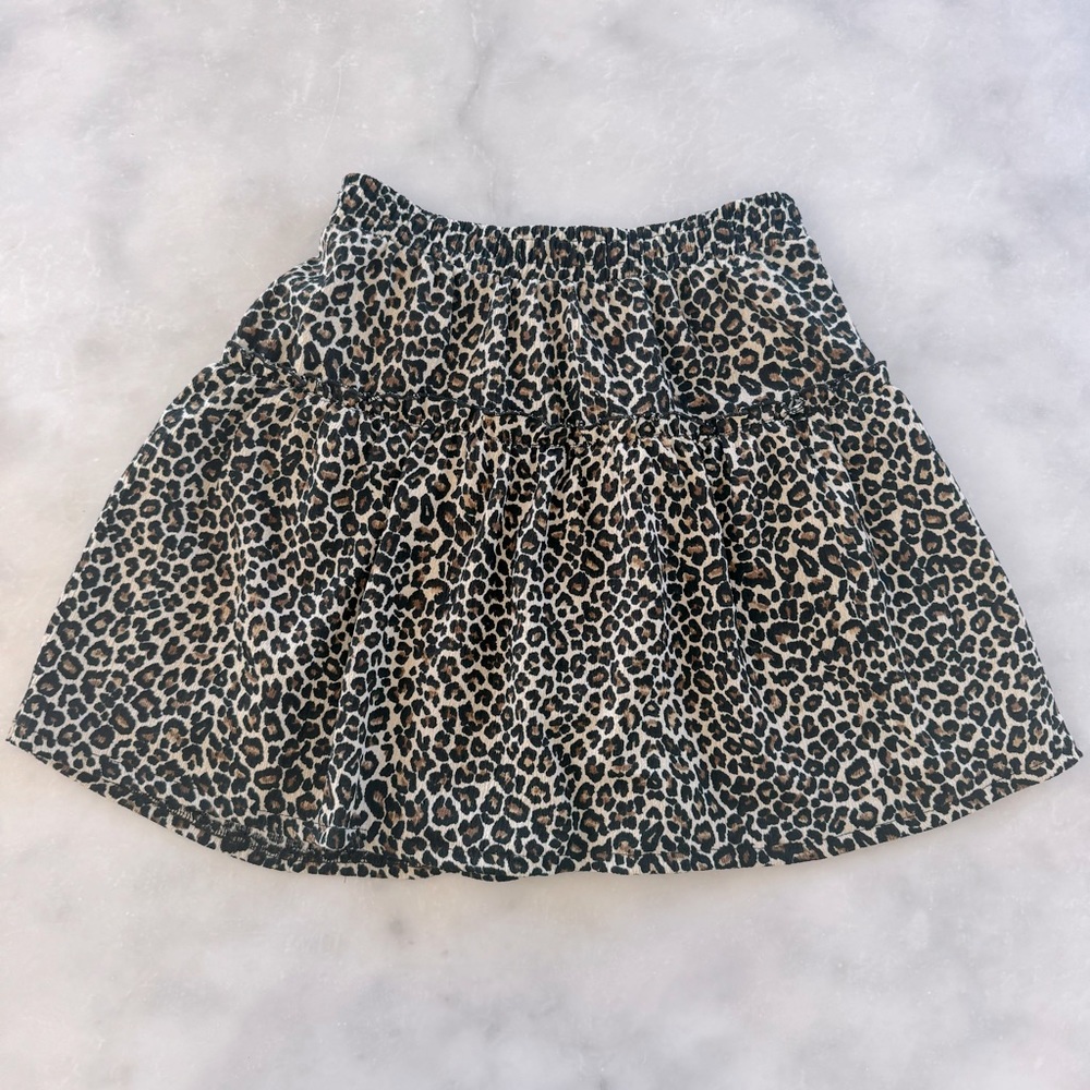 Zara leopard print skirt. 11-12yrs